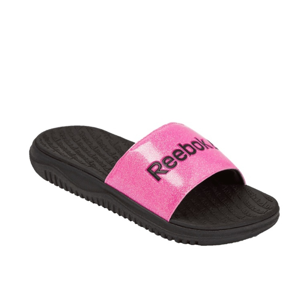 Reebok Dual Density pink and black Slide Girls, Sizes 13-2